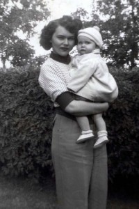 My grandmother with my  mom or one of my aubts.